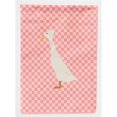 thumbnail image 1 of Carolines Treasures BB7859CHF Bali Duck Pink Check Canvas House Flag, 1 of 4