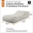 thumbnail image 3 of Classic Accessories Montlake Fadesafe Frameless Furniture - Indoor/Outdoor Bean Bag Patio Lounger, 3 of 11