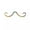 Mixed Color, variant on Funny Stainless Steel Moustache Shape Nose Ring Piercing Delicate Jewelry 16G Women Men-Black-1.2*62mm
