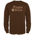 thumbnail image 1 of Father's Day - Papa Bear Brown Adult Long Sleeve T-Shirt, 1 of 1