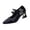 Black, variant on Women's Fashionable And Versatile Leather Plus-Size Pointed-Toe Shoes Spring/Summer Style Trendy And Comfortable High-Heeled Shoes. Wine 5.5