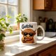 thumbnail image 1 of Taza de cerámica de 11 oz con una vaca divertida usando gafas de sol, diseño juguetón, apta para lavavajillas y microondas, regalo peculiar para amantes de las vacas, 1 of 6