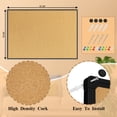 thumbnail image 2 of JILhome 47" x 35" Cork Board, 4'x3' Bulletin Board, Pin Boards for Walls, Office, Home, Black Aluminium Frame, 2 of 7