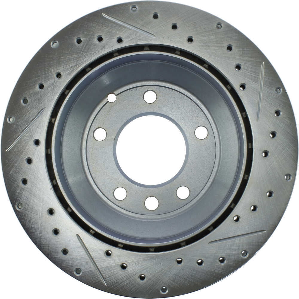 StopTech 227.33078R Select Sport Drilled and Slotted Brake Rotor; Rear Right, improved looks and