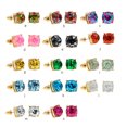 thumbnail image 4 of Jumpingount Glitter Stud colgante cuadrado aleación fiesta pendientes aniversario dama decoraciones diario Simple pendiente para Ropa, zapatos y accesorios Miscelánea Rojo Jumpingount AP010660-06B, 4 of 6