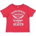thumbnail image 3 of Inktastic Handpicked for Earth By My Gramps in Heaven with Angel Wings Boys or Girls Toddler T-Shirt, 3 of 5