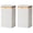 Beige, variant on HannLk Sealed Tea Tin Canister Tinplate Empty Loose Tea Box Square Coffee Holder