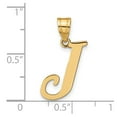 thumbnail image 2 of FJC Finejewelers 14 kt Yellow Gold Polished Letter J Initial Charm, 2 of 6