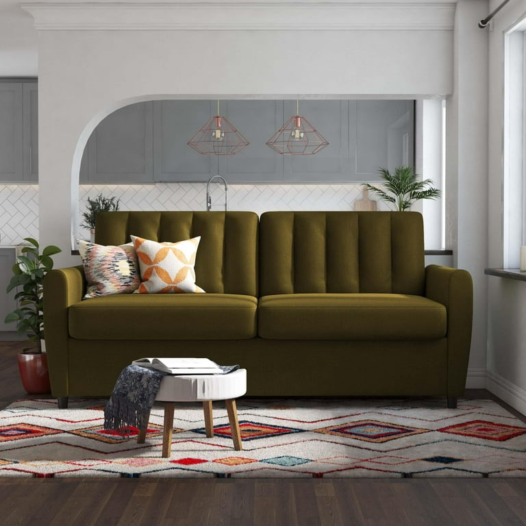 Green queen sleeper online sofa