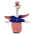 thumbnail image 3 of Independence Day Big White Goose Flag Sculpture Decorative Outdoor Holiday Ornament, 3 of 9