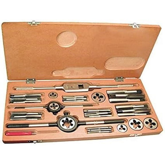 Tap and Dies Set 1/4 to 1/2 British Standard Fine- Boxed Complete BSF