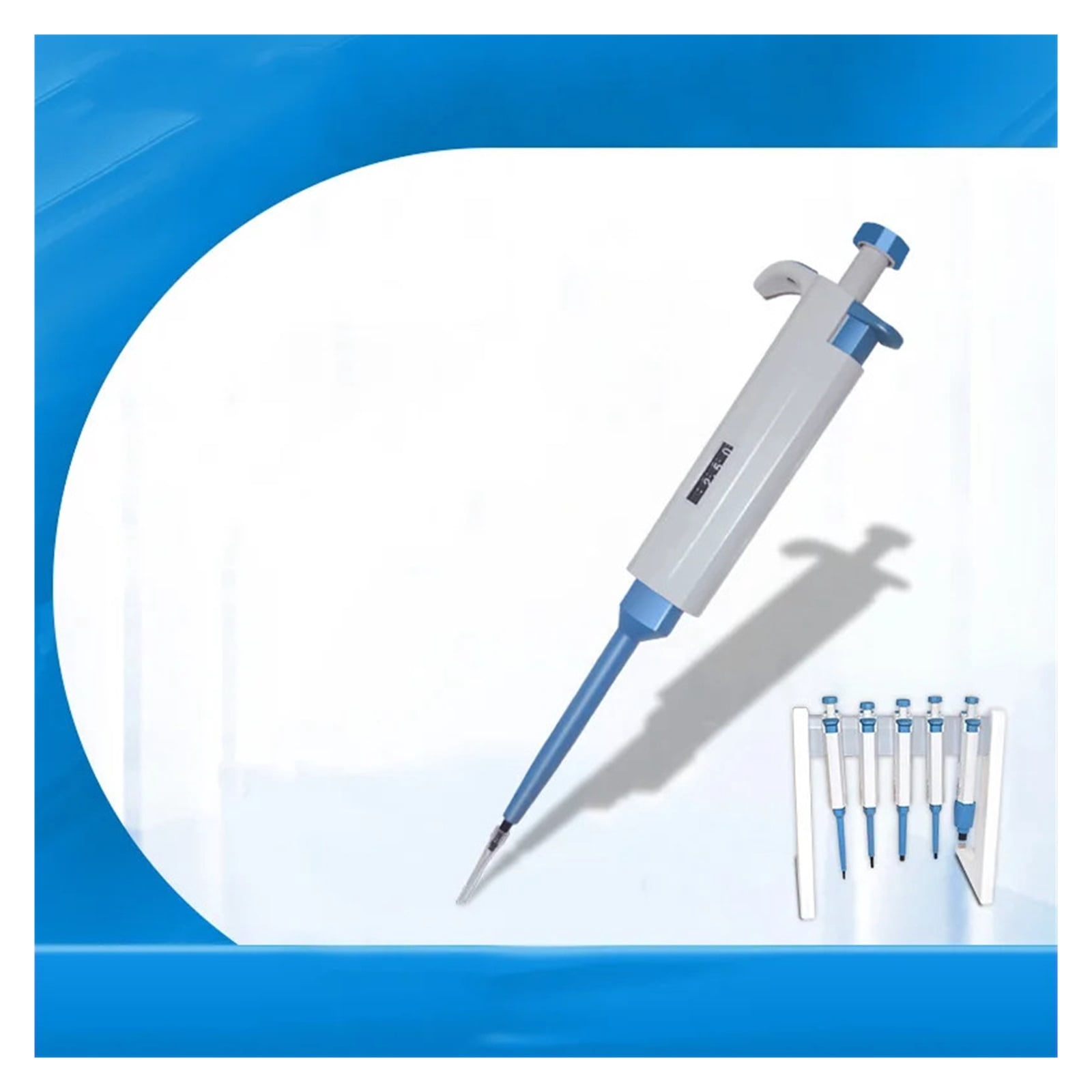 Adjustable Single-Channel pipette Set 0.5-10ul - Professional Laboratory Pipettor Kit 1-10ml  Accurate adjustable ,Precision & Accuracy