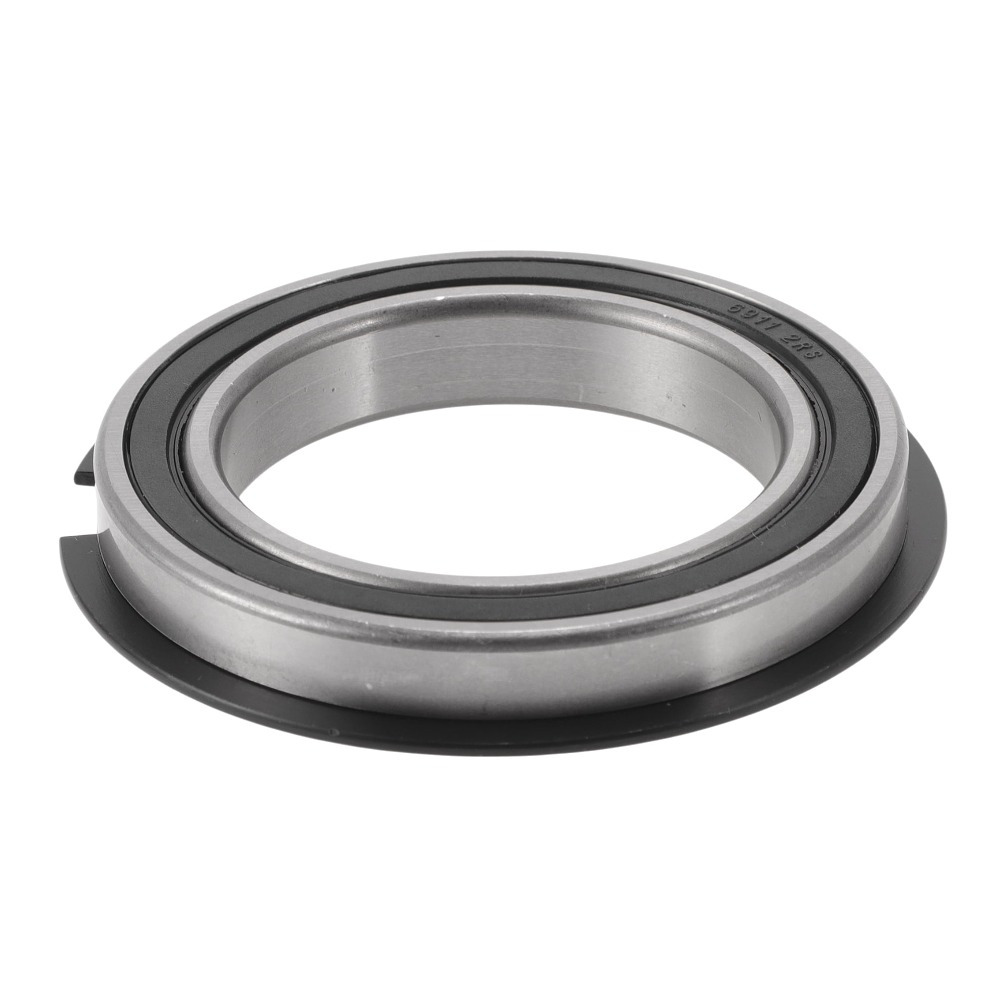 Unique Bargains 6911NR2RS Deep Groove Ball Bearings 55x80x13mm P0 Double Rubber Seal Lubricated Bearings 1 Pc Car Scooter Skateboard Wheel Universal Silver Tone Black