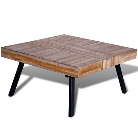 vidaxl reclaimed teak coffee square table