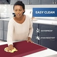 thumbnail image 5 of Bxaolu 1/2 Inch Thick Kitchen Mats for Floor, Kitchen Rug for Standing Desk, Non-Slip, Thicker, Stain Resistant, Comfort Anti Fatigue Floor Mat for Home, Kitchen, Office - (Red,17.3" x 28"), 5 of 7