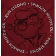 thumbnail image 2 of Popeyes Spinach Motor Oil Run Strong Men's Graphic T Shirt Tees Brisco Brands S, 2 of 6