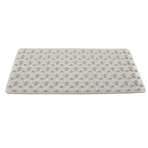 Bath Bliss Non-Slip PVC Bubble Texture Bath Mat in Beige