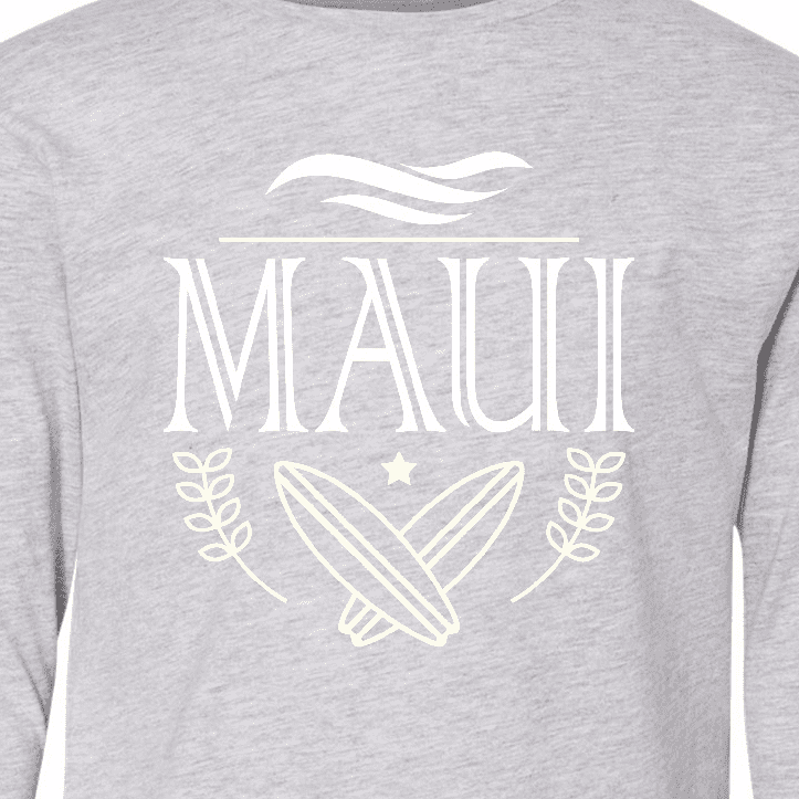 Inktastic Maui Hawaii Surfing Long Sleeve Youth T-Shirt