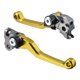 thumbnail image 1 of 1 Par Moto Embrague Freno Palancas Ajustables Plegables Dorado Tono Unique Bargains palancas de freno para deportes motorizados, 1 of 6