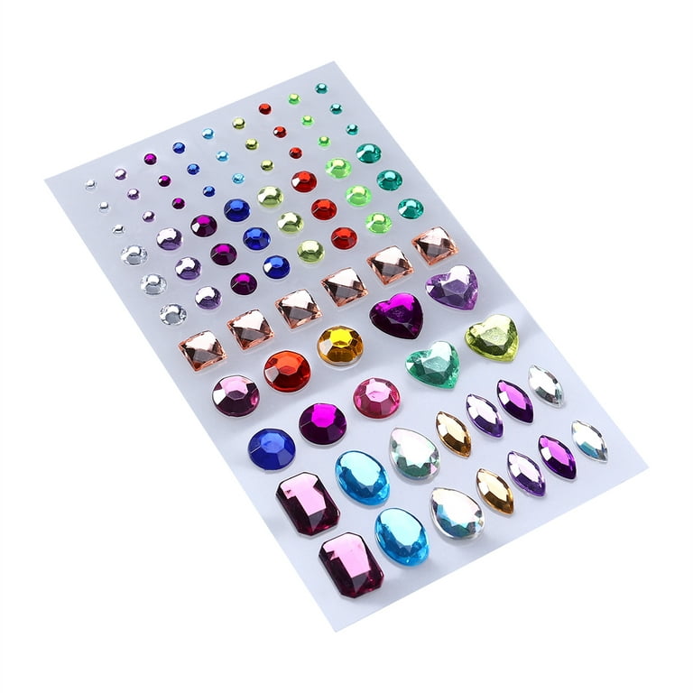 Rhinestone stickers Self-adhesive Rhinestone Sticker Bling Craft Jewels  Crystal Stickers (Star and Water Drop) 