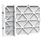 2 Pack of 20x25x4 MERV 10 Pleated 4" Inch Air Filters by Glasfloss. Actual Size: 19-1/2 x 24-1/2 x 3-3/4