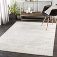 thumbnail image 3 of Mark&Day Area Rugs, 5x7 Ooij Global Light Gray Area Rug, Grey Off-White Carpet for Living Room, Bedroom or Kitchen (5' x 7'), 3 of 8