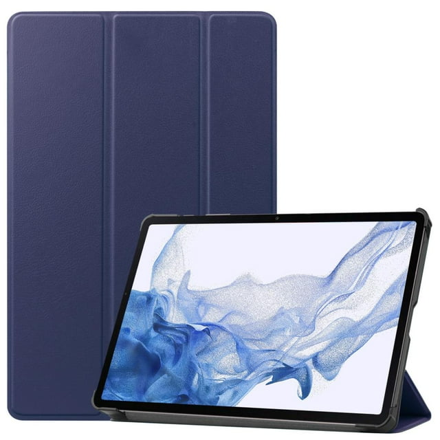 Smart PU Leather Case for Amazon Fire HD10 2023 Tablet Funda Capa Cover For Fire Max 11 Fire HD8 PLUS Kindle 11th Gen 2022 Case Dark Blue Fire HD10 plus 2021