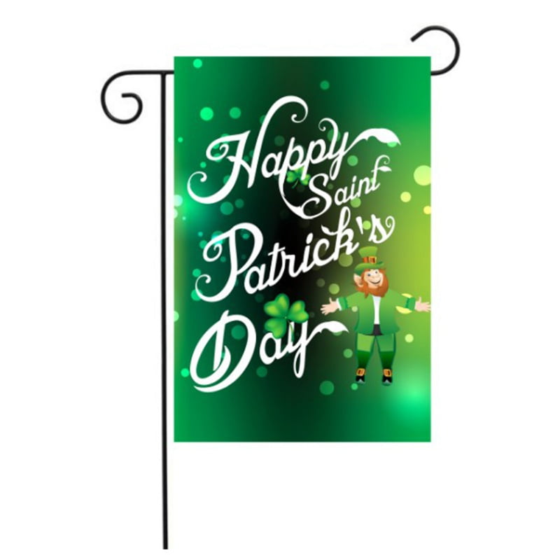Leprechaun Flag Mini Yard Banner Garden Flag Durable Garden Flags