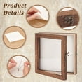 thumbnail image 3 of Insect Display Case Shadow Box for Insect Display with Clear Top Insect Specimen Storage Box Wood Insect Storage Case for Collecting Specimen 8 x 8 Inch, 3 of 9