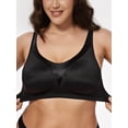 thumbnail image 2 of Deyllo Women Plus Size Bras Full Coverage Bra Smooth Unlined Underwire Comfort Everyday Black Bra 38B, 2 of 4