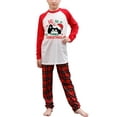 thumbnail image 4 of Christmas Family Matching Pajamas Sets Christmas PJ's Print Top and Plaid Pants Jammies Sleepwear, 4 of 9