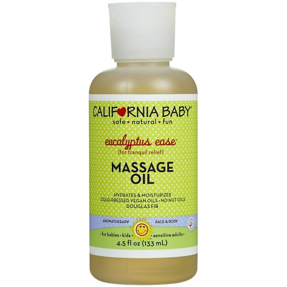 California Baby Eucalyptus Ease Massage Oil - 4.5 Ounce