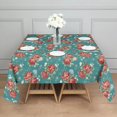 thumbnail image 3 of Pioneer Flower Floral Print Pattern Square Tablecloth,Waterproof Square Table Cover,Wipeable Spillproof Washable Table Cover for Home Kitchen Party Decor 42"X42"(107x107cm), 3 of 6