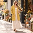 thumbnail image 4 of WUJINXIA Womens Lightweight Loose Fit Cardigan Coat Open Front Long Sleeve Sweater Jacket with Side Pockets, 4 of 6