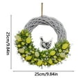 thumbnail image 3 of MOQIN Wreath for Front Door, Porch, Window Easter Decoration Bunny Hanging Sign Decoration Easter Hanging Sign Home Decoration Props Gifts, 3 of 4