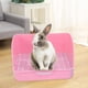 thumbnail image 4 of Caja de Arena para Conejos, Entrenador de Inodoro, Bandeja para Mascotas con Orinal de Rejilla para Chinchilla, Hámster, Conejo, Suministros, Accesori Rosado Colco bandeja de arena para conejos, 4 of 8