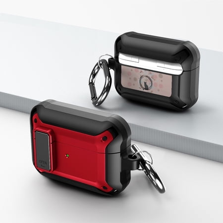 Duo Shield Secure Lock Designed For Airpods Pro With Hook  Red/Black price history on PriceWatchPro