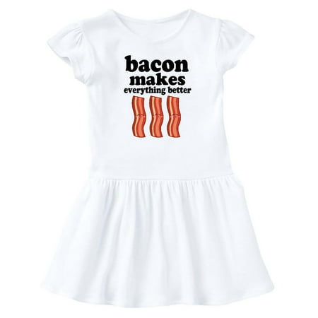 

Inktastic Bacon Makes Everything Better Gift Baby Girl Dress