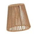 thumbnail image 2 of Pantalla de lámpara tejida estilo rústico para lámpara colgante de pared y lámparas de mesa. A rayas, 2 of 9