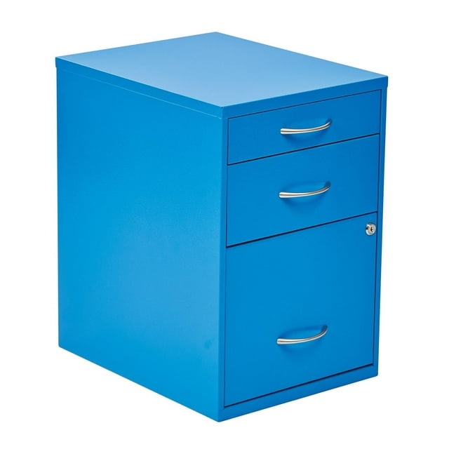 OSP Designs 22” Blue Metal File Cabinet