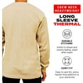thumbnail image 3 of Access Men's Heavyweight Long Sleeve Thermal Crew Neck Top (Khaki, 2X-Large), 3 of 6