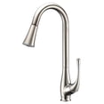 thumbnail image 5 of ANZZI Elysian  Kitchen Sink Single Hole Kitchen Faucet in Brushed Nickel, 5 of 5