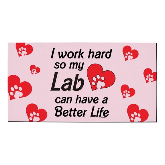 ThisWear Dog Themed Gifts for Women I Work Hard So My Lab Can Have A Better Life Heart Low Profile Doormat Heart