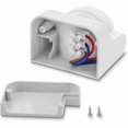 thumbnail image 2 of 1x Infrared Motion Detector Emerging Wall Mount Indoor Outdoor Splashproof Tiltable 180° Working Area 12m Range White, 2 of 5