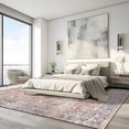 thumbnail image 6 of World Rug Gallery Vintage Distressed Machine Washable Area Rug- RED 10'X14', 6 of 8