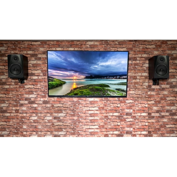 (2) Rockville APM6B 6.5" 250W Powered USB Studio Monitor Speakers Wall Brackets