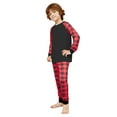 thumbnail image 3 of Herrnalise Christmas Pajamas For Family Christmas Fashion Long Sleeves Child Printed Top+Pants Family Matching Pajamas Set Matching Christmas Pjs For Family Black-Kids, 3 of 9