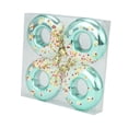 thumbnail image 1 of 4 colgantes de donut para Navidad, decoración colgante, accesorios para fotos, suministros para fiestas. Verde, 1 of 9