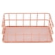 thumbnail image 2 of Cesta de almacenamiento de hierro, soporte de almacenamiento de hierro de oro rosa, soporte de almacenamiento de hierro hecho a medida para la perfección, 2 of 10