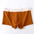 thumbnail image 3 of USNSM Men's Cotton Underwear Trunk Soft Comfortable Breathable Mesh Bulge Pouch Boxer Briefs Brown M, 3 of 3
